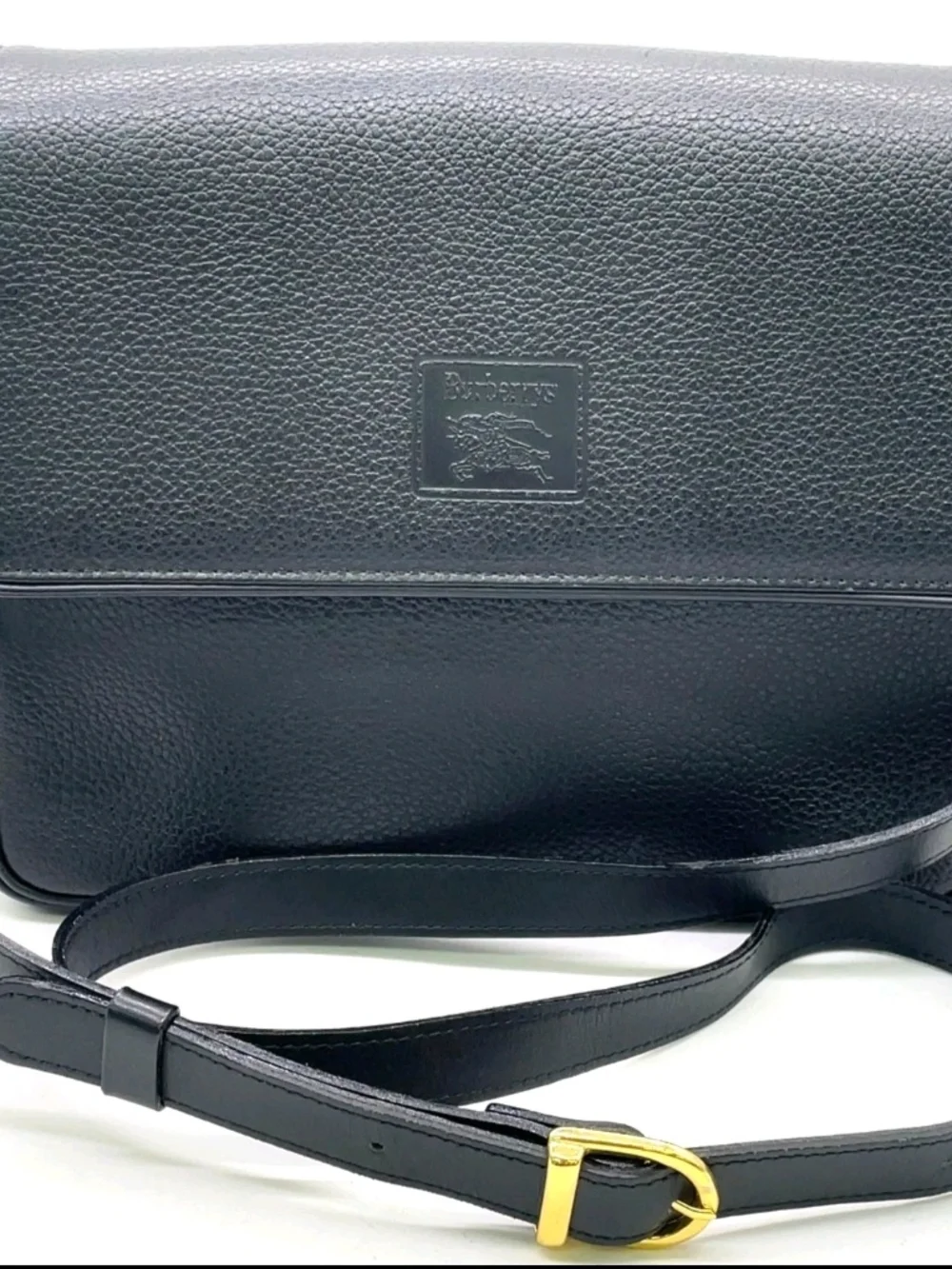 Burberry Black Leather Crossbody Bag - Picture 2 of 15